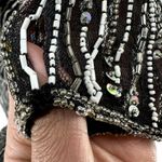 Vintage Naeem Khan Riazee Lillie Rubin Gown Maxi Dress Beaded Sequin Black 8 Photo 3