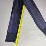 Lululemon athletica Black and Purple Striped Leggings Photo 7