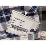 Untuckit Sorbo Button Up Shirt Womens 18 Plaid Long Sleeve Top Preppy Tartan NWT Blue Photo 7