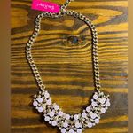 Lilly Pulitzer  NWT Gold Necklace Pink Faceted Bead Rhinestones gold tone preppy Photo 0