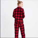 Madewell  Buffalo check red and black long sleeve flannel PJ set XS Photo 5