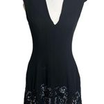 Needle & Thread  floral sequin hem black cocktail dress Photo 2