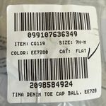 J.Crew NEW  Sz 7.5 Tina Cap Toe Denim Ballet Flat Shoes Blue Black Bow CG119 Photo 9