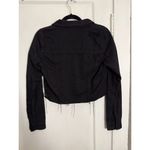 Dr. Denim Revolve  Black Distressed Cropped Jean Jacket Photo 1