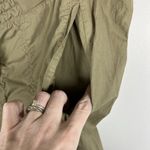 Lou & grey  Straight Taper Khaki Cargo Pants Women’s Size XL‎ Drawstring Green Photo 4