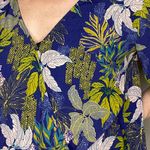 Lost + Wander Blue Floral Chic Boho Blouse Photo 3