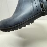 JSport Memory Foam Blue Faux Leather Ankle Boots Women’s 11 Comfort Shoes Flats Photo 8