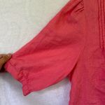 Lucy & Laurel Plus size  Coral Blouse with Paisley Detail Photo 4