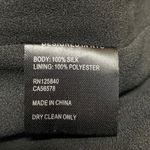 Intermix  Vera 100% Silk Black Floral Long Sleeve V-Neck Midi High Low Dress Sz 0 Photo 4