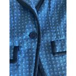 CAbi Women's  # 6027 SCHOLARSHIP BLAZER  Blue Geo Jacket XS Workwear Preppy Photo 4