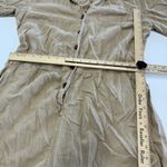 Faherty Romper Womens X Large Brown Arlie Button Up Collared Linen Blend Photo 8