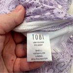 Tobi Asymmetric Mini Skirt Lavender Purple Lace Photo 13