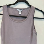 Athleta NWOT ‎ Ribbed Fit & Flare Midi Dress in Lavender Gray, Sz Small, Athletic Photo 1