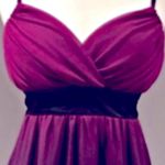 Alyn Paige NEW YORK Ombre wine colored dress Photo 3