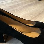 Talbots  black velvet pump with block heel, size 10 Photo 0