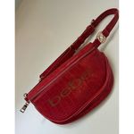 Bebe  Josephine Croco Convertible Sling Candy Red Hands Free Fanny Pack Belt Bag Photo 0