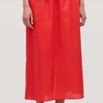 COS NWT Lightweight Cotton Slip-On Midi Skirt Photo 4