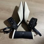 Charles and Keith Pointed Slingback Heel Studded Ankle Strap Party Pumps 6 / 36 Photo 6