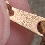 Elegant 10k Gold and diamond Pendant Necklace Photo 2