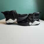 Kenneth Cole  Maddox Hiker Black Leather Knit Women's High Top Sneakers Size 8.5 Photo 4