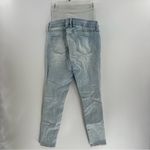Blanqi Maternity Postpartum Denim Skinny jeans bellyband light wash distressed 8 Blue Photo 3