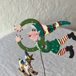 Rossy: Festive Christmas Holiday Elf & Rocking Horse Brooch Photo 9