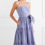 J.Crew Striped Maxi Dress in Lagoon White Stripes size 4 $168 Photo 3