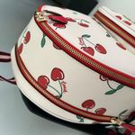 Coach Court Backpack With Heart Cherry Print Photo 5