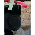 Willi Smith  Black 100% Silk Satin Effect Midi Skirt Size 10 Photo 1