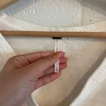 Free People  Alyssa Rose Crochet Embroidered Sleeve Cropped Pullover Sweatshirt Photo 5