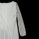 Marina White Boat Neck Embellished Long Sleeve Gown US 10 Photo 10