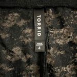 Torrid  Crop Comfort Waist Floral Lace Legging 4X Women’s Black Photo 2