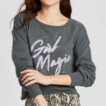 Grayson Threads “Girl Magic” Cropped Crew Neck M Photo 0