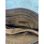 Patricia Nash Purse Leather Calvi Satchel Shoulder Bag Signature Map Riot Rust Photo 5