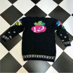 Vintage 80s Vivian Wang Kitty Hawk Oversized Sweater Floral Pattern Mohair sz S Multiple Photo 4