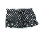 HALCURT Women’s Low Rise Black White Polka Dot Ruched Ruffle Swim Skirt size S Photo 2