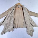 prAna Cardigan Sweater Women’s Demure Wool Blend Drape Knit Brown Size XS Boho Photo 4