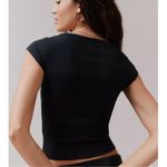 BDG  Urban Outfitters NWOT square neck ribbed  black baby tee Medium Photo 1