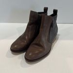 Cole Haan Womens  6B Brown Leather Oak Booties Boots Double Zipper Boho Festival Photo 3