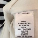 Elle  Black And White Stripe‎ Lemon Print Dress Size 8 Photo 9