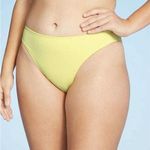 Xhilaration Juniors' Ribbed Cheeky High Leg Mid Waist Bikini Bottom XL 12-14 NWT Photo 0