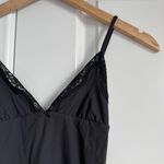 SKIMS  Fits Everybody Lace Triangle Onesie in Onyx, size Small Photo 1