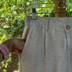 Lands' End  Women's 100% Linen High Rise Wide Leg Pants Size 8 Photo 4