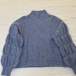 Vestique Blue Knit Turtleneck Sweater Size Small Photo 1