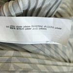 ZARA Brown & Tan Zigzag Stripe Geometric Long Sleeve Crinkle Mini Dress Medium Photo 6