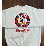 Vintage Disney Designs Mickey Mouse Disneyland Sweatshirt Size XL Made in USA White Photo 4
