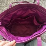 Vera Bradley  XL Quilted Trimmed Purple Overnight Weekender Carryall Tote Bag Photo 4