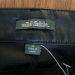 Wild Fable  Womens Low Rise Flare Classic Vegan Leather Pants BLACK sz 14 Photo 4