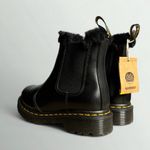 Dr. Martens 2976 Leonore Faux Fur Lined Leather Chelsea Boots in Dark Grey Atlas Photo 2