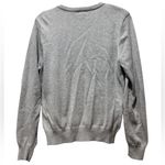 IZOD Sequin Front Sweater Women’s Medium Gray | Hidden Snap Front | Holiday Glam Photo 4